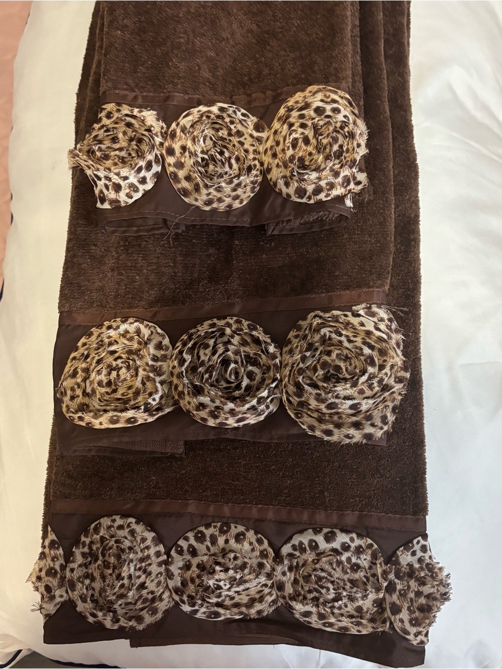 Avanti Brown Plush Towel with Subtle Texture